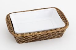 Clearance Flamant Jille, Plat A Four, Ceramique, Blanc, 30Cm