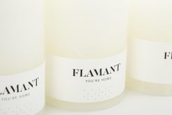Hot Flamant Beth, Bougie, Couleur Blanc, 7X15Cm