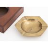 Best Flamant Manhattan, Cendrier, Cuir Marron