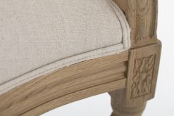 Hot Flamant Medy, Fauteuil, Chene, Lin Naturel