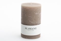 Wholesale Flamant Beth, Bougie, Couleur Taupe, 9X15Cm