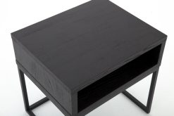 Wholesale Flamant Armand, Table D'Appoint, Chene Noir Et Metal