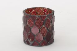 Best Flamant Temples, Photophore, Verre, Rouge, S