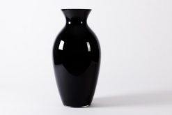 Hot Flamant Adina, Vase, Noir, Souffle Bouche, 70Cm
