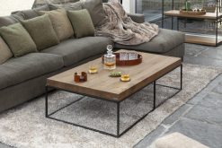 Wholesale Flamant Urban, Table Basse, Chene Et Metal, Marron Clair