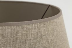 Best Flamant Lindro, Abat-Jour, Naturel Et Argent, Cylindre, 40 Cm