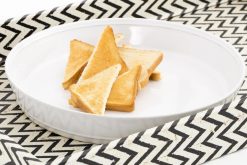 New Flamant Jille, Plat A Gateau, Ceramique, Blanc, 30Cm