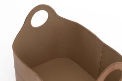 Clearance Flamant Hanan, Panier, Cuir, Ovale