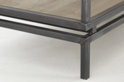 Online Flamant Farra, Table Console, Chene Patine Et Fer