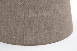 Clearance Flamant Lindro, Abat-Jour, Naturel Et Gris, Cylindre, 40 Cm