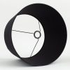 Hot Flamant Lindro, Abat-Jour, Noir, Cylindre, 45 Cm