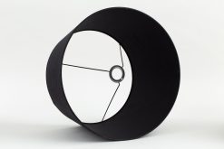 Hot Flamant Lindro, Abat-Jour, Noir, Cylindre, 45 Cm