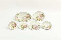 Online Flamant Villosa, Bol De Service, Ceramique, Fleurs, Rond