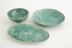 Online Flamant Cresta, Bol De Service, Ceramique, Turquoise, Rond, 37Cm