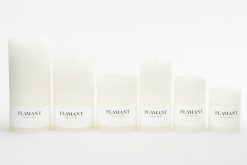 New Flamant Beth, Bougie, Couleur Blanc, 9X20Cm