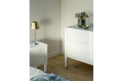 New Flamant Cape Cod, Table De Chevet, Bois De Pin, Blanc