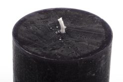 New Flamant Beth, Bougie, Couleur Noir, 7X11,5Cm