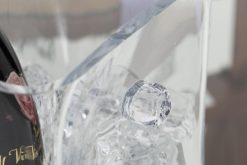 Hot Flamant Lucy, Refroidisseur De Champagne, Verre, Carre