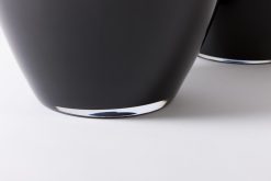 Hot Flamant Adina, Vase, Noir, Souffle Bouche, 70Cm