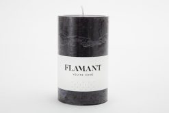 New Flamant Beth, Bougie, Couleur Noir, 7X11,5Cm