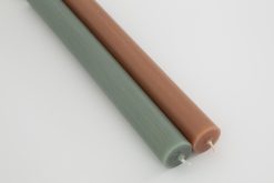 New Flamant Nell, Bougie De Table, Couleur Vert Olive, Lot De 4