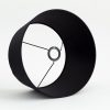Online Flamant Lindro, Abat-Jour, Noir, Cylindre, 35 Cm