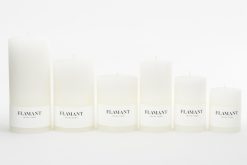 Hot Flamant Beth, Bougie, Couleur Blanc, 7X15Cm